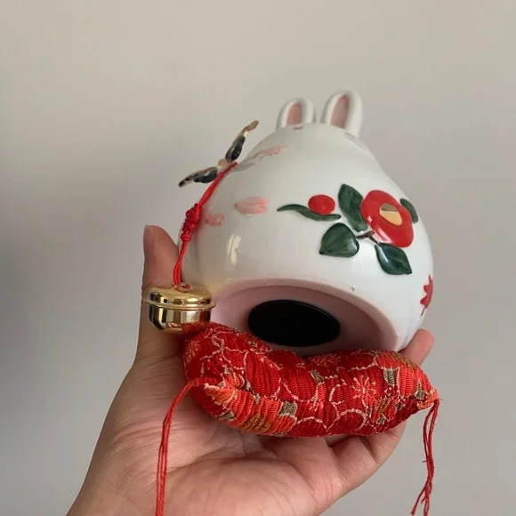 Happy Rabbit ceramic money bank - Picture 3 of 5